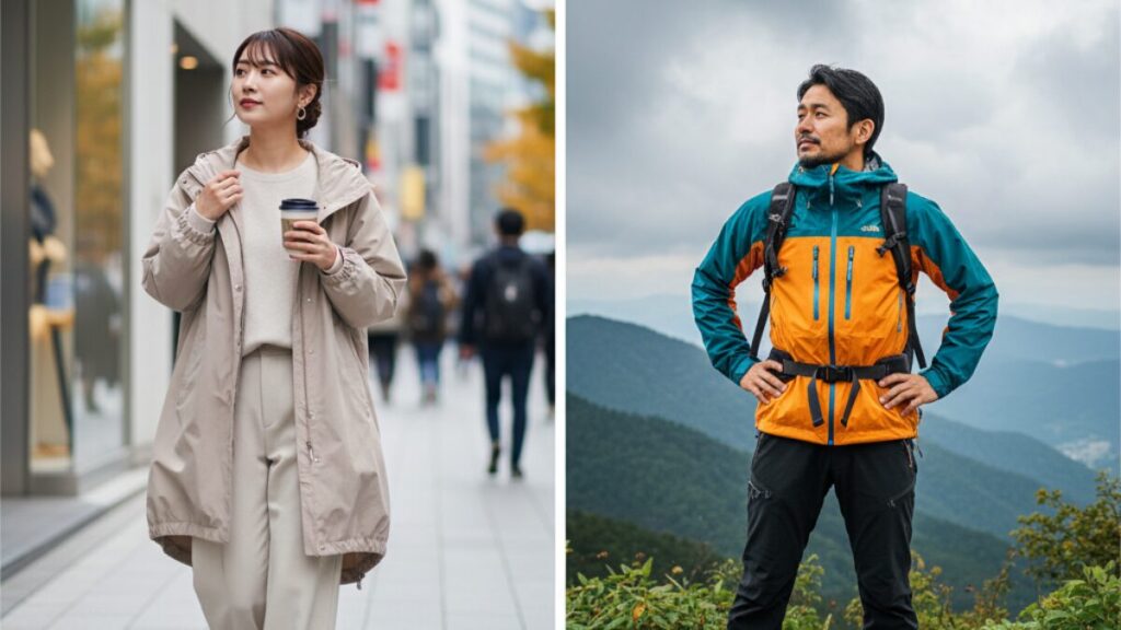 マウンテンパーカー街着かアウトドアか用途の違い